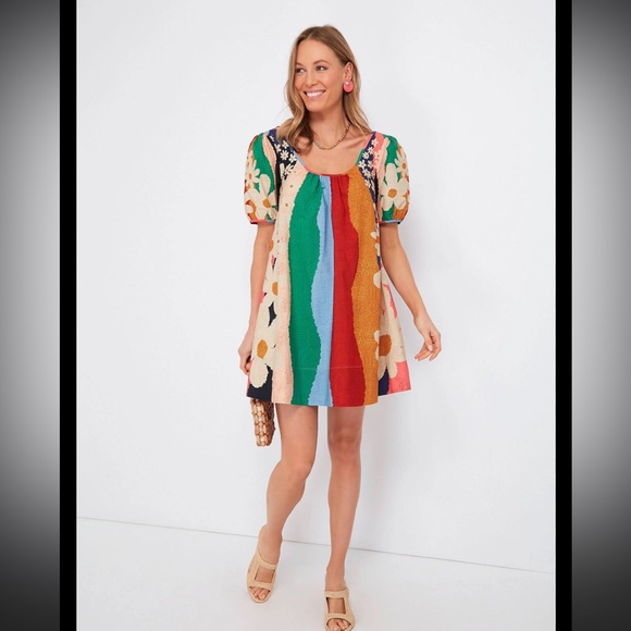FARM Rio Dresses & Skirts - FARM Rio | Block Multicolor Floral Mini Dress |